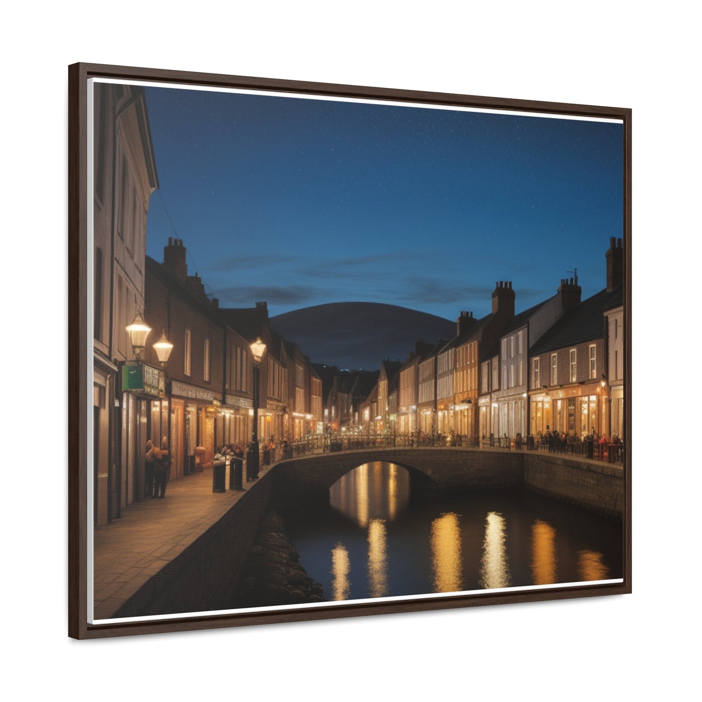 Canal, Wall Art, Gallery Canvas Wraps, Horizontal Frame