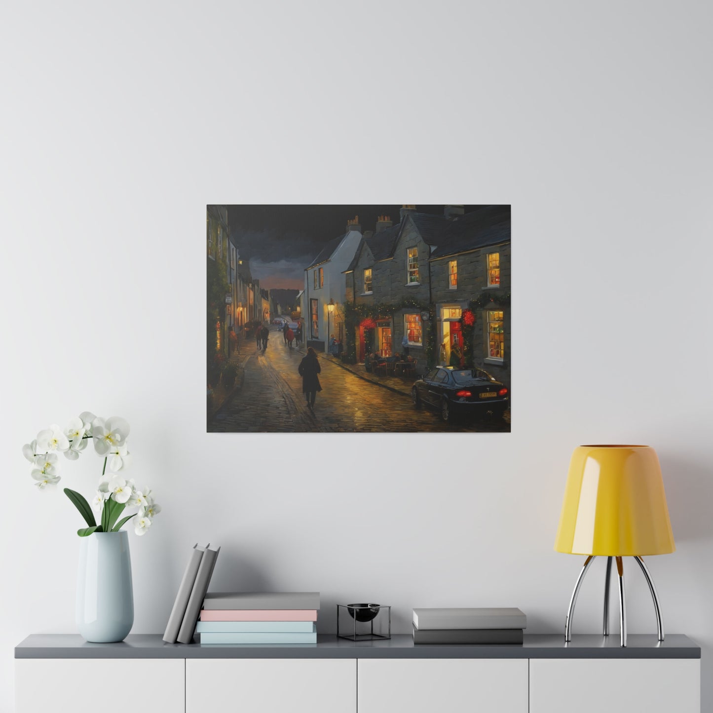 Calm Town, Wall Art, Matte Canvas, Stretched, 0.75"