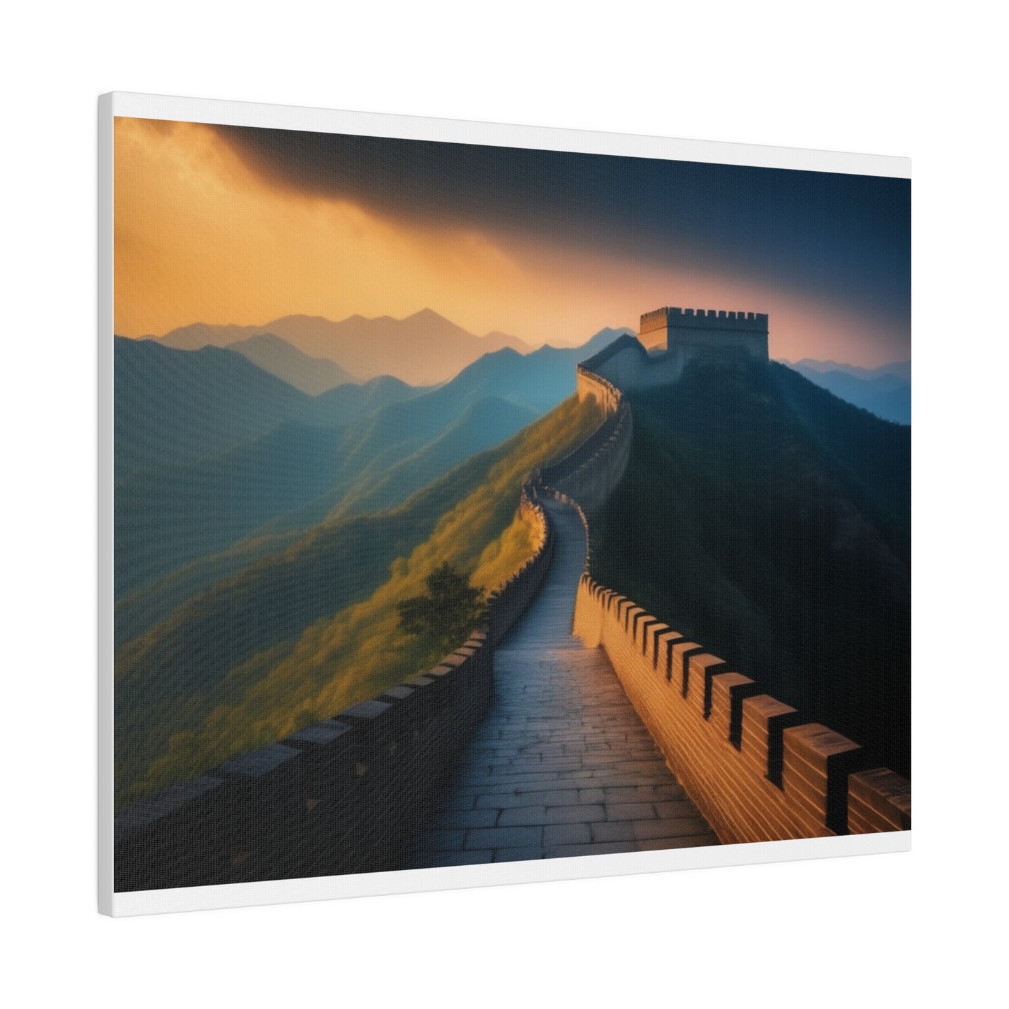 Great Wall Of China, Wall Art, Matte Canvas, Stretched, 0.75"