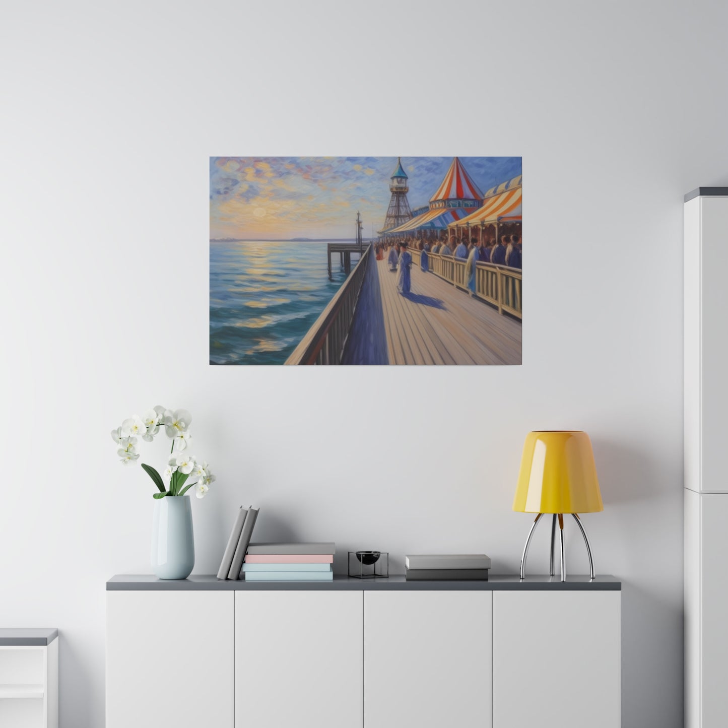 Pier, Wall Art, Matte Canvas, Stretched, 0.75"