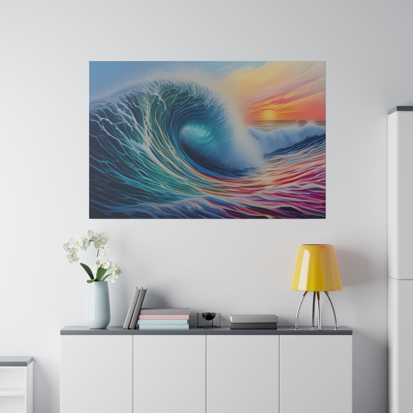 Wave, Beach, Wall Art, Matte Canvas, Stretched, 0.75"