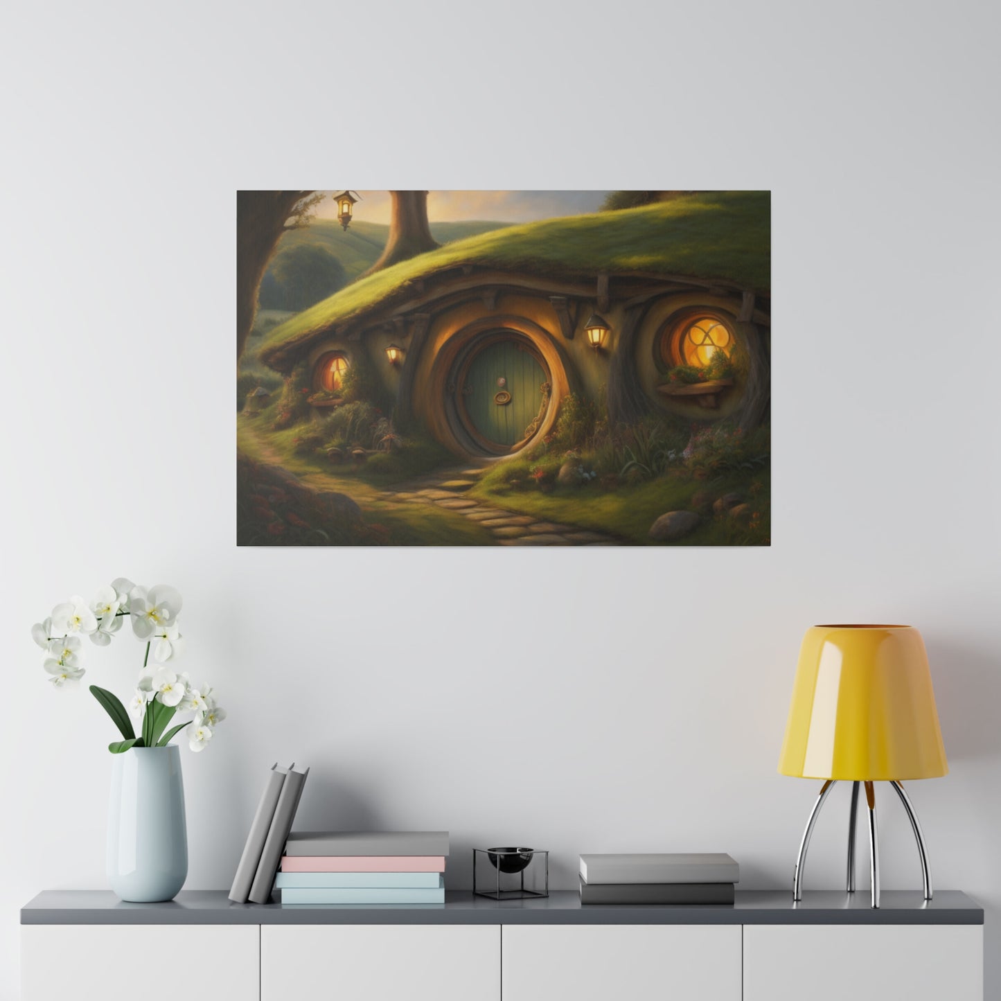 Hobbiton, Wall Art, Matte Canvas, Stretched, 0.75"