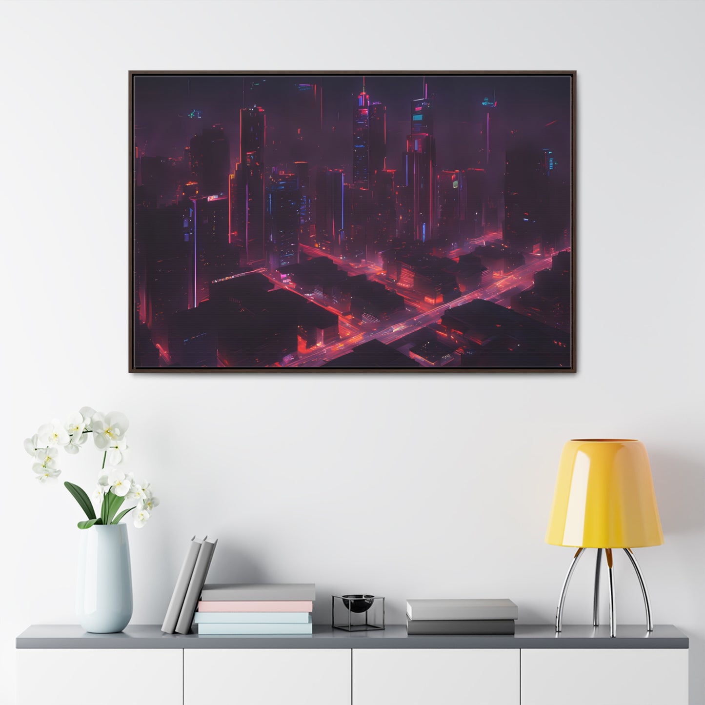 Neon lights, Wall Art, Gallery Canvas Wraps, Horizontal Frame