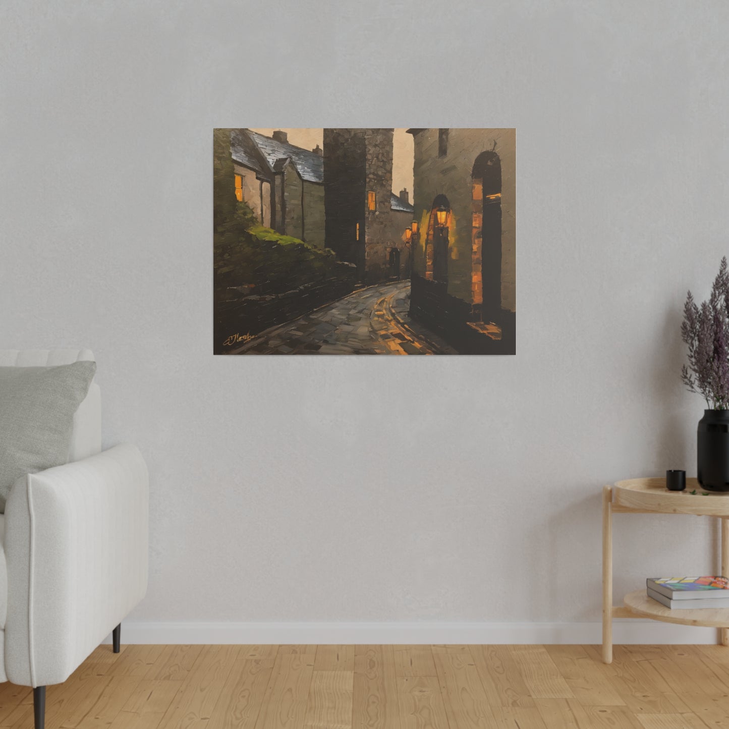 Walk the streets, Wall Art, Matte Canvas, Stretched, 0.75"