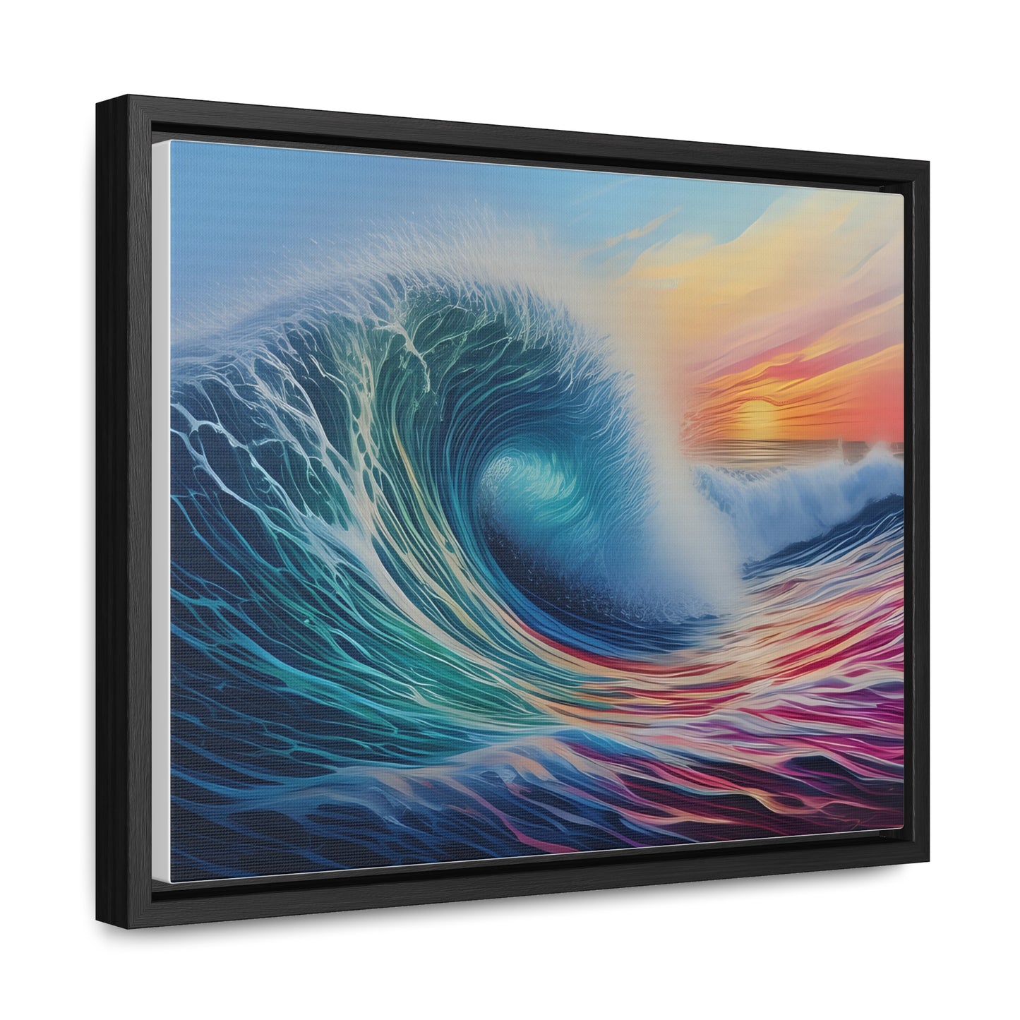 Beach Wave, Wall Art, Gallery Canvas Wraps, Horizontal Frame