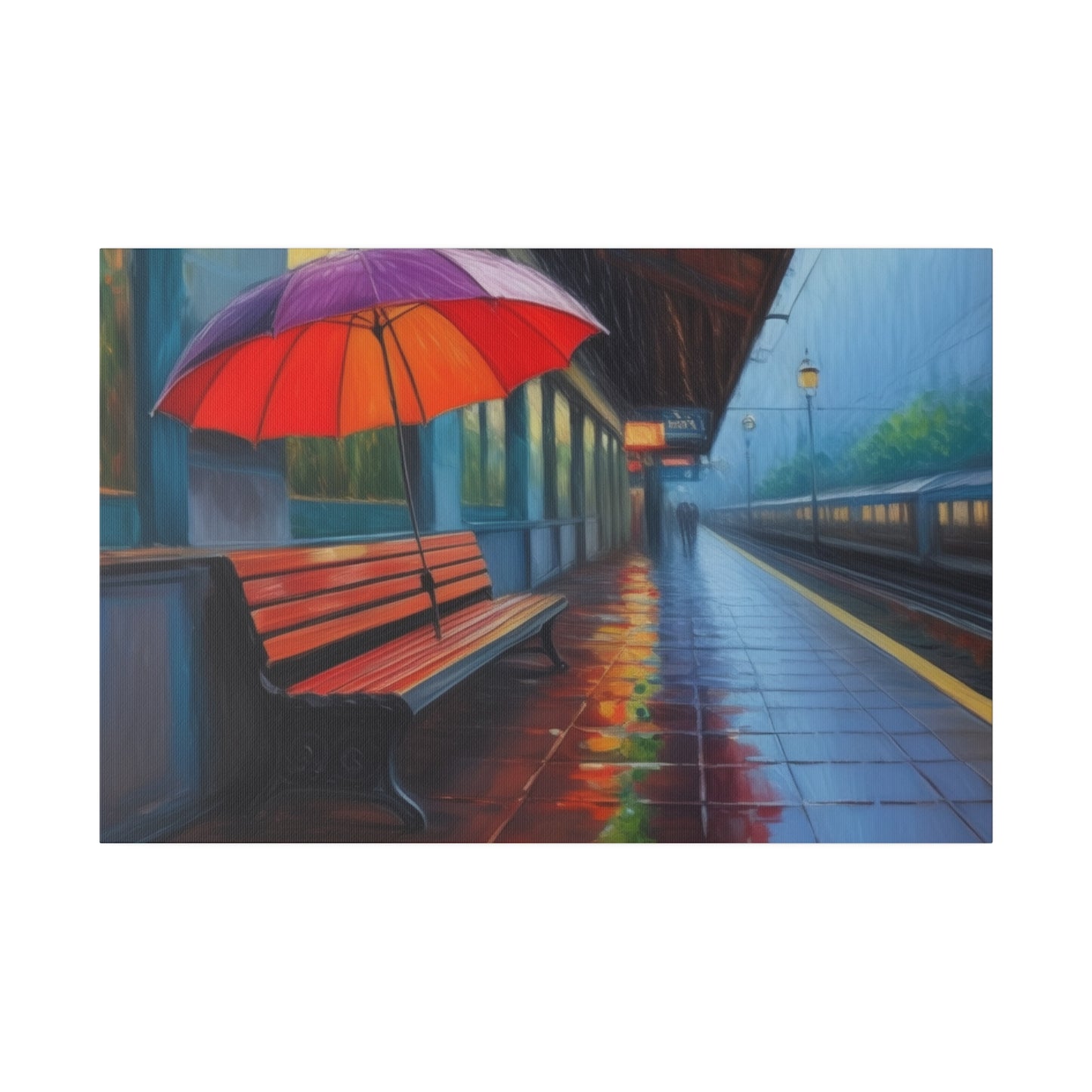 Umbrella, Wall Art, Matte Canvas, Stretched, 0.75"