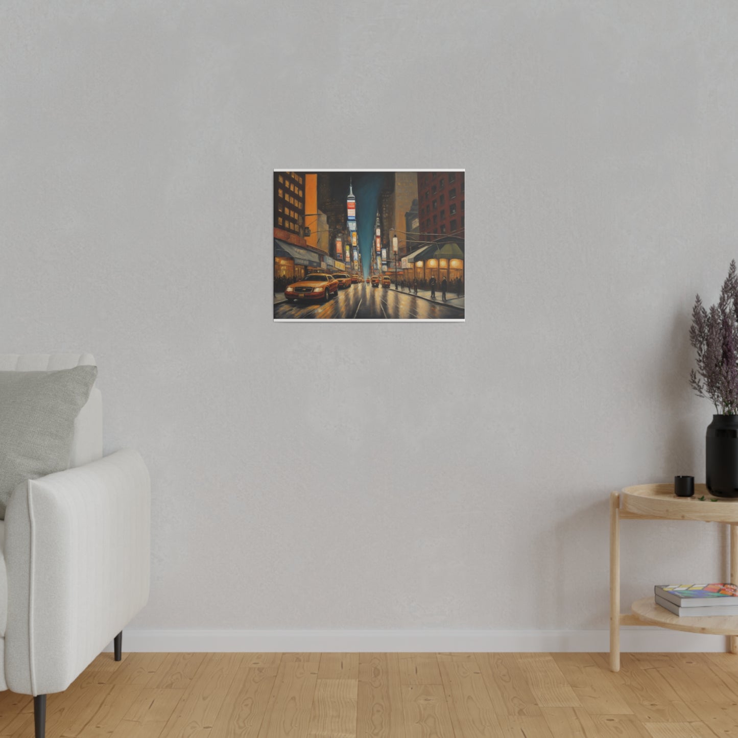 The City, Wall Art, Matte Canvas, Stretched, 0.75"