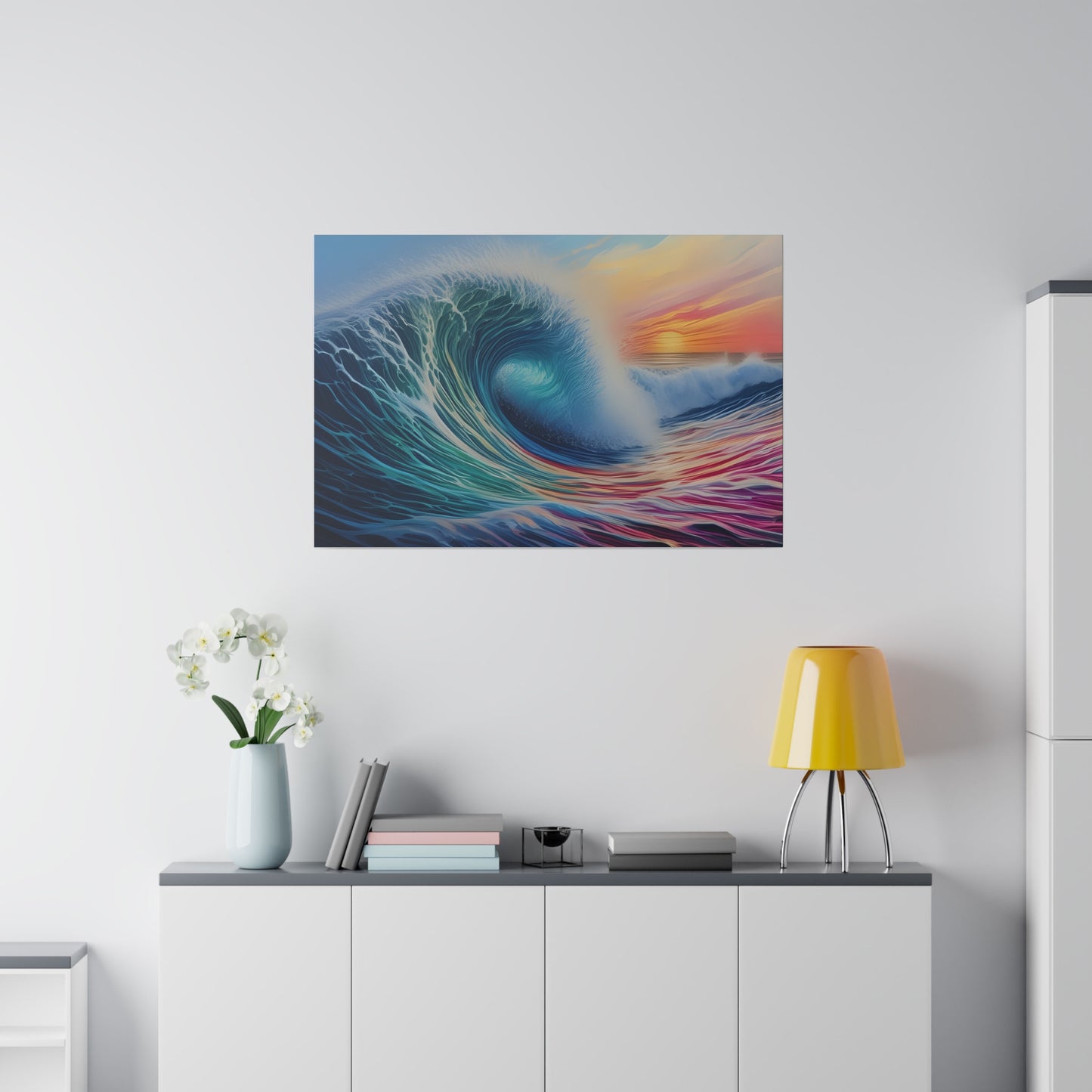 Wave, Beach, Wall Art, Matte Canvas, Stretched, 0.75"