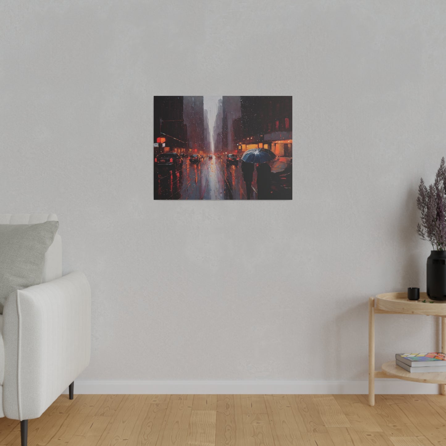 City Streets, Wall Art, Matte Canvas, Stretched, 0.75"