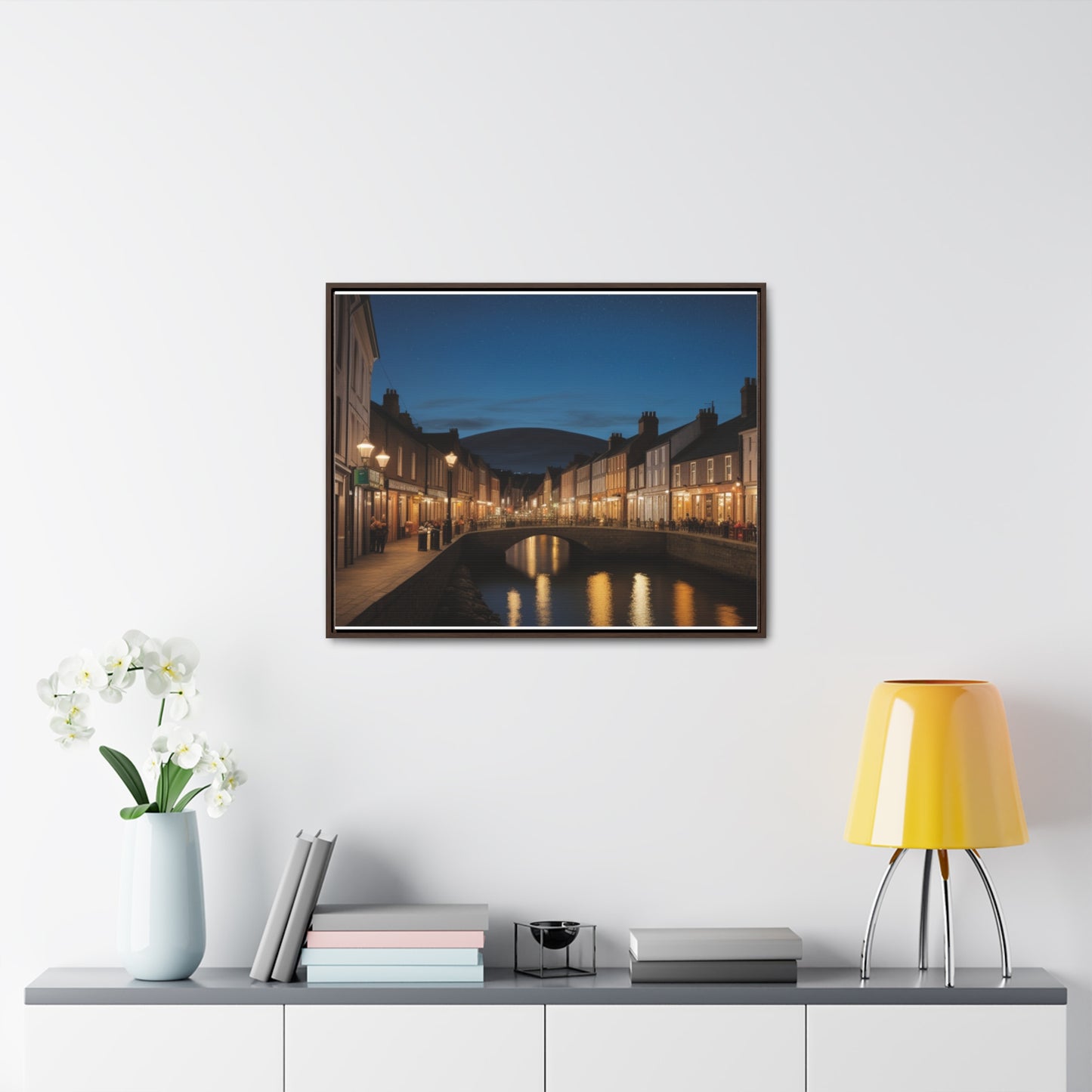 Canal, Wall Art, Gallery Canvas Wraps, Horizontal Frame