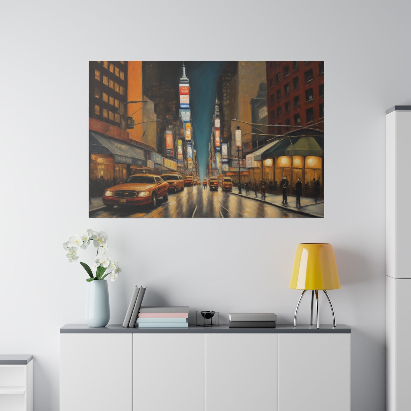 The City, Wall Art, Matte Canvas, Stretched, 0.75"