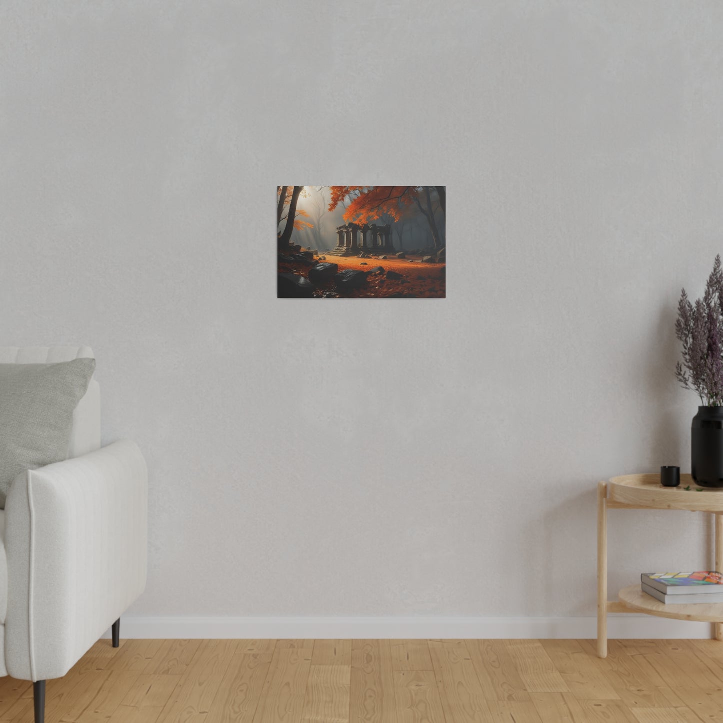 Ruins in the Woods, Wall Art, Matte Canvas, Stretched, 0.75"