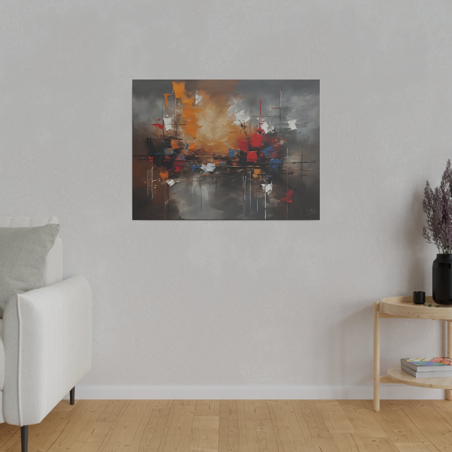 Abstract, Wall Art, Matte Canvas, Stretched, 0.75"