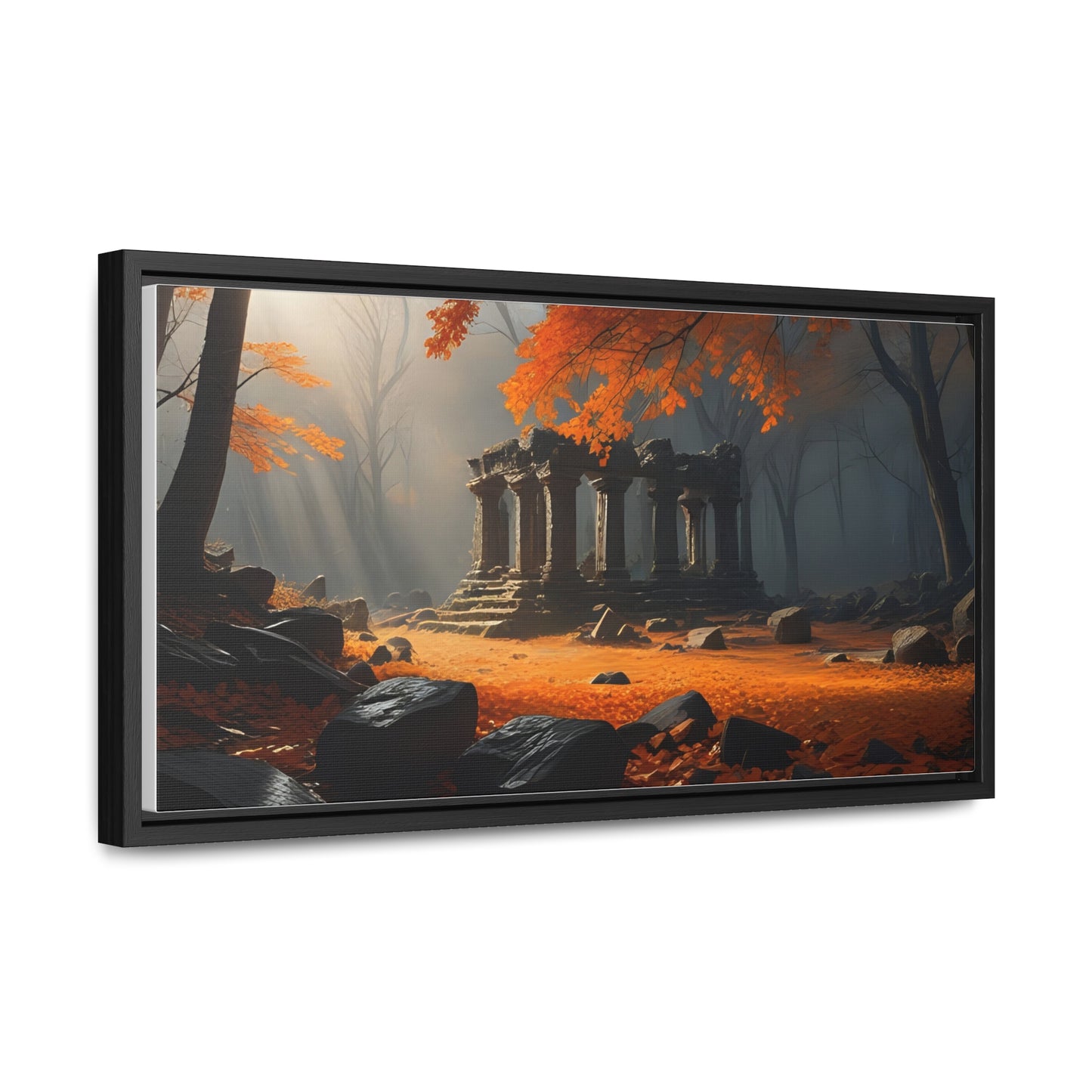 Ruins in the Wood, Wall Art, Gallery Canvas Wraps, Horizontal Frame