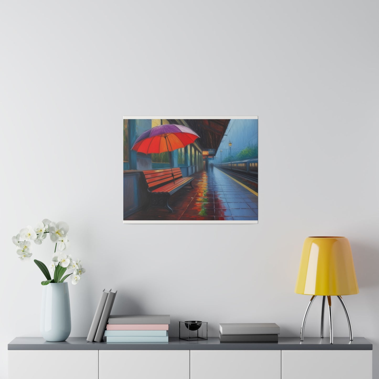 Umbrella, Wall Art, Matte Canvas, Stretched, 0.75"