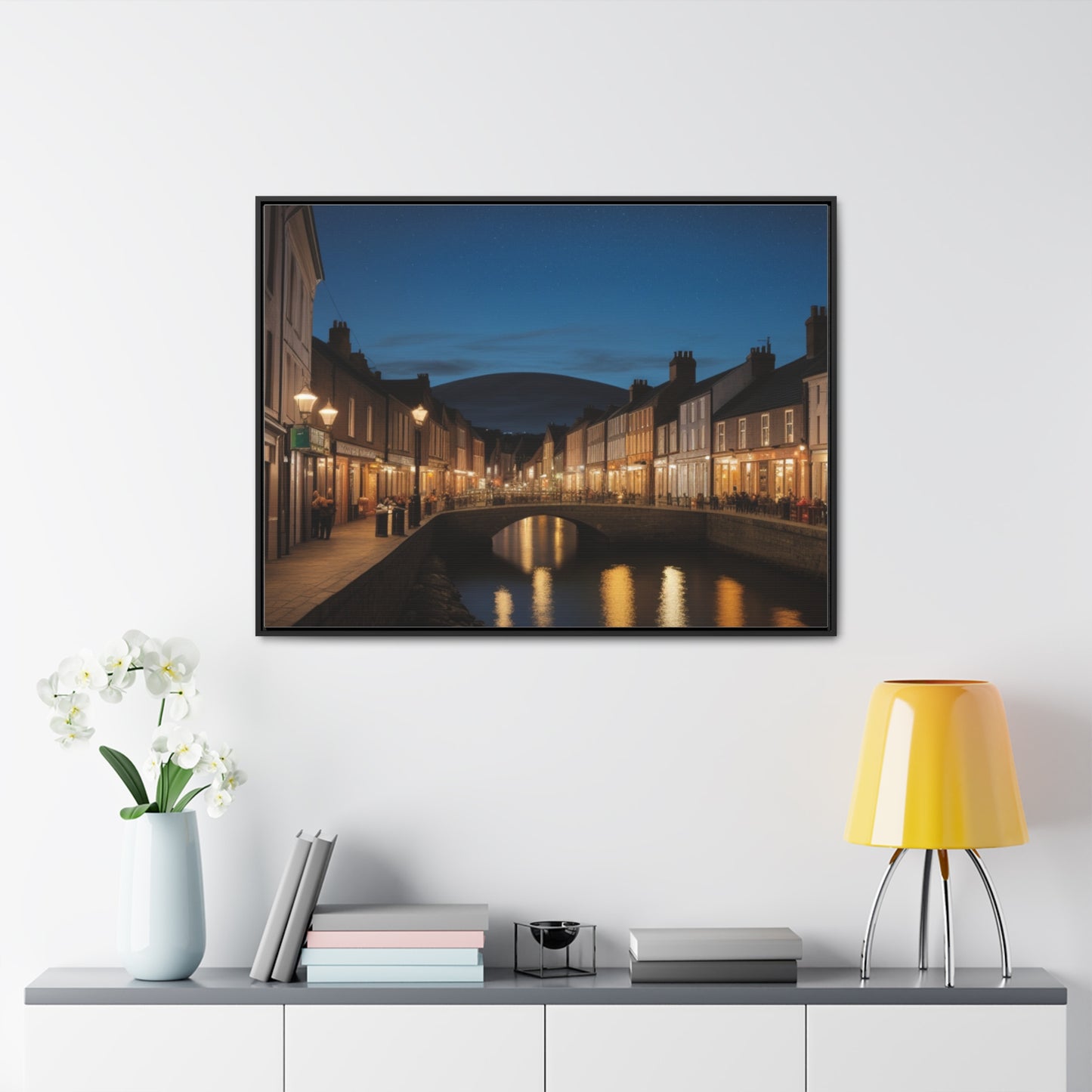 Canal, Wall Art, Gallery Canvas Wraps, Horizontal Frame