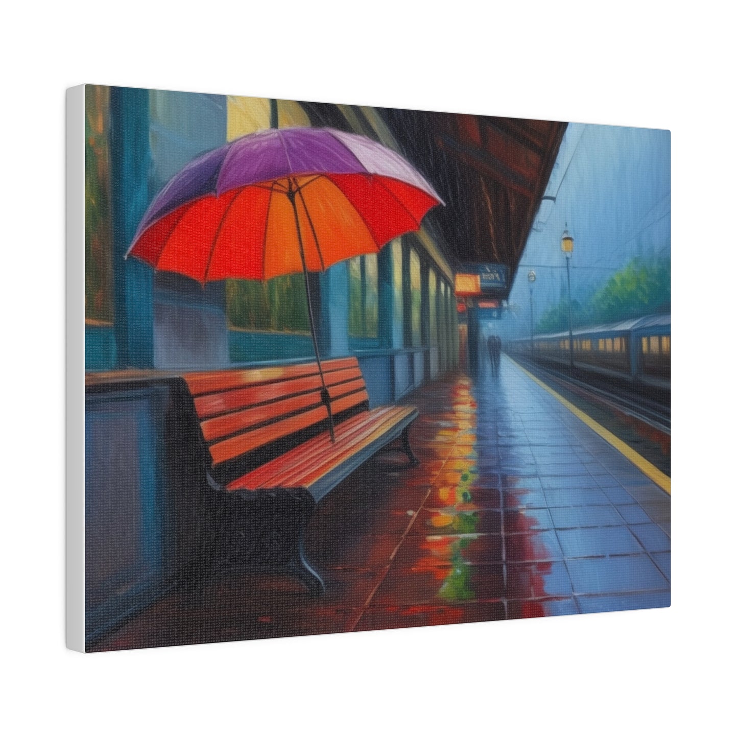 Umbrella, Wall Art, Matte Canvas, Stretched, 0.75"