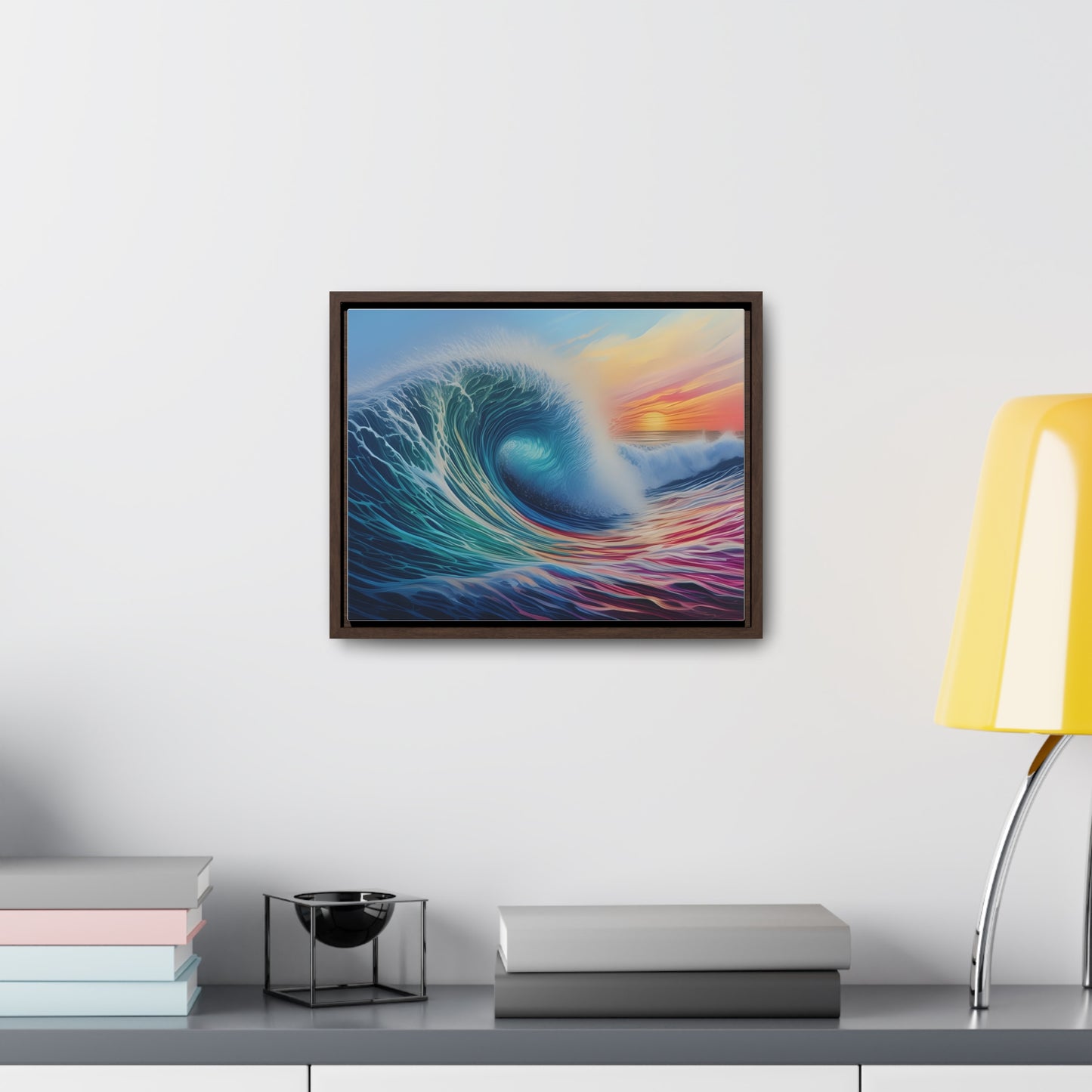 Beach Wave, Wall Art, Gallery Canvas Wraps, Horizontal Frame