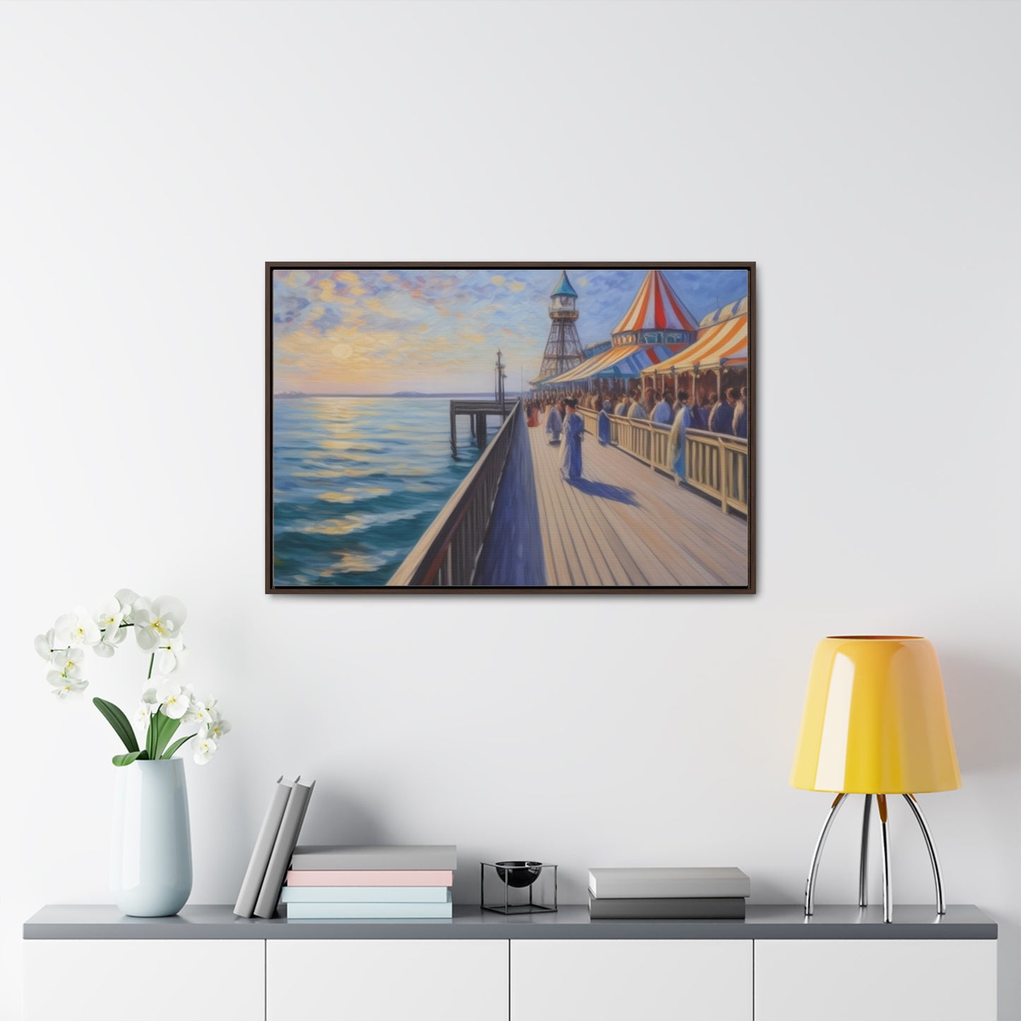 Pier, Wall Art, Gallery Canvas Wraps, Horizontal Frame