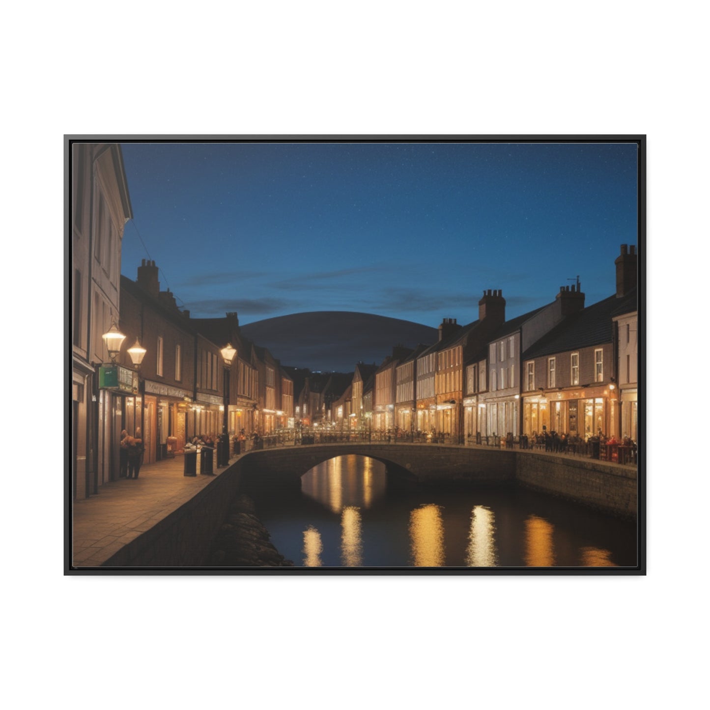 Canal, Wall Art, Gallery Canvas Wraps, Horizontal Frame