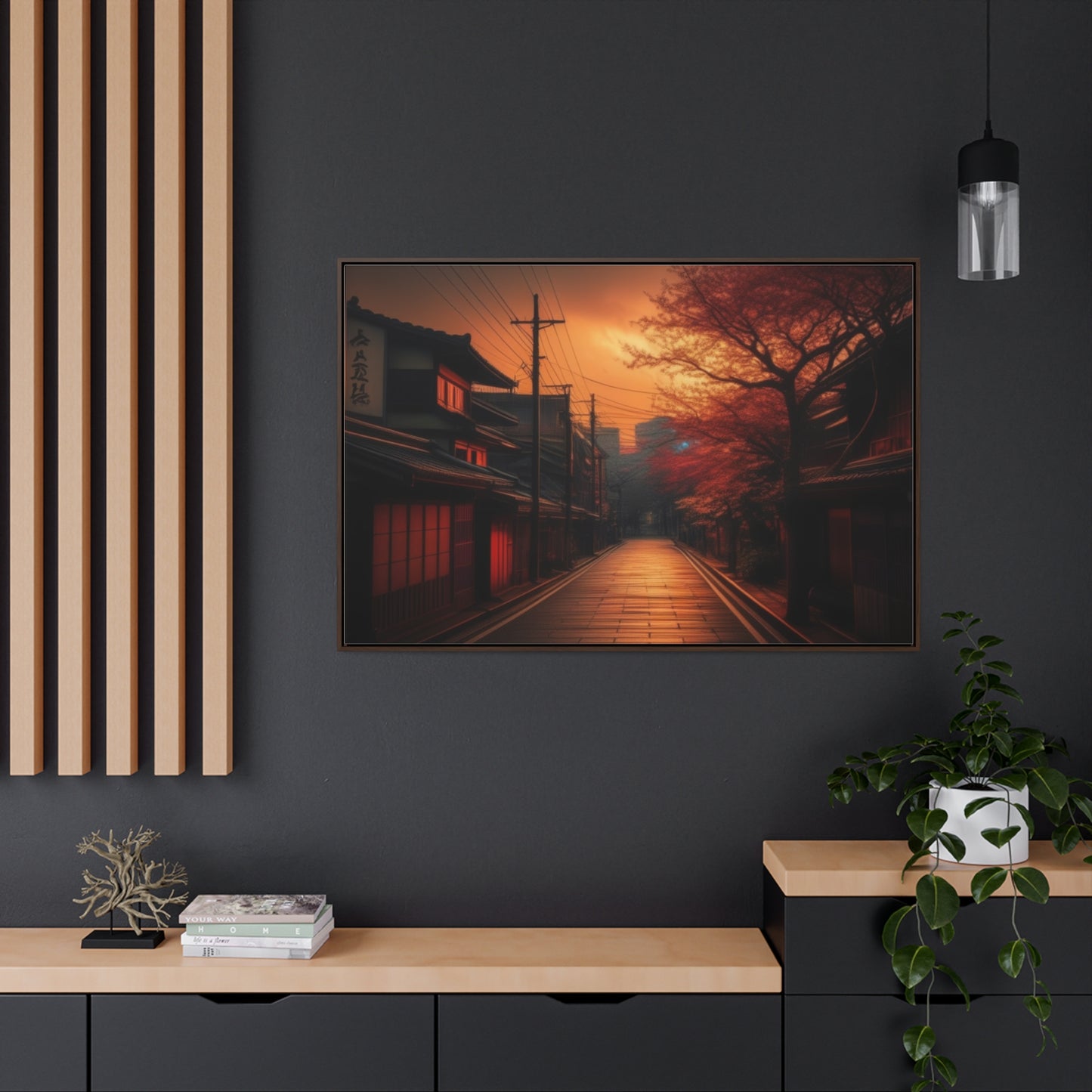 Japanese Village, Wall Art, Gallery Canvas Wraps, Horizontal Frame