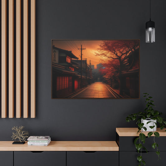 Japanese Village, Wall Art, Gallery Canvas Wraps, Horizontal Frame