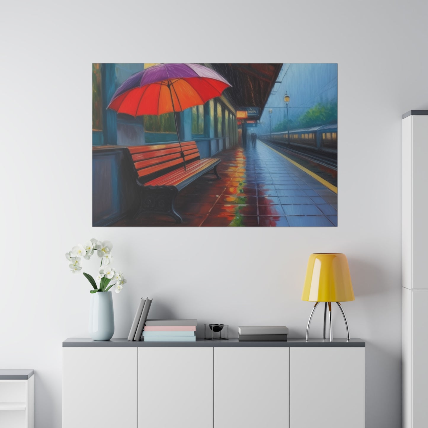 Umbrella, Wall Art, Matte Canvas, Stretched, 0.75"