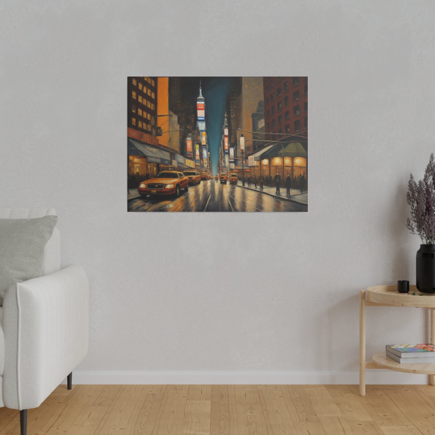 The City, Wall Art, Matte Canvas, Stretched, 0.75"