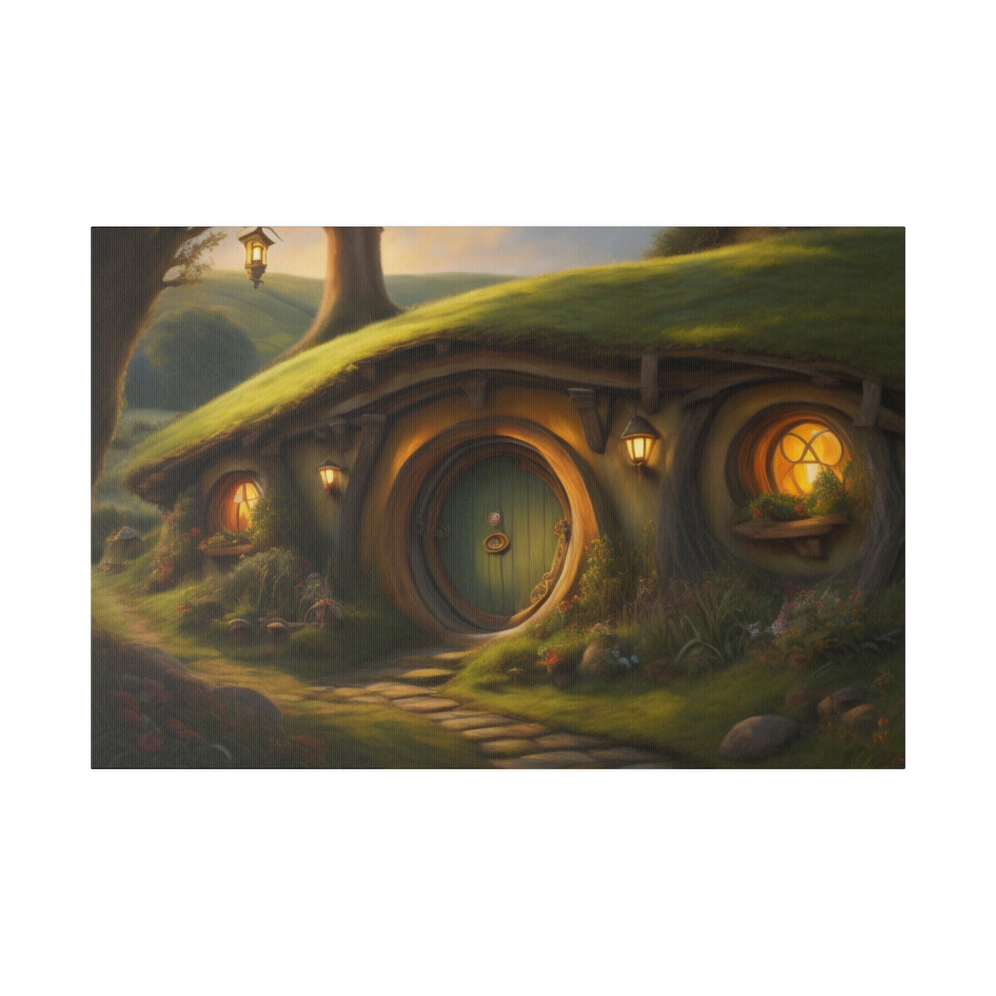 Hobbiton, Wall Art, Matte Canvas, Stretched, 0.75"