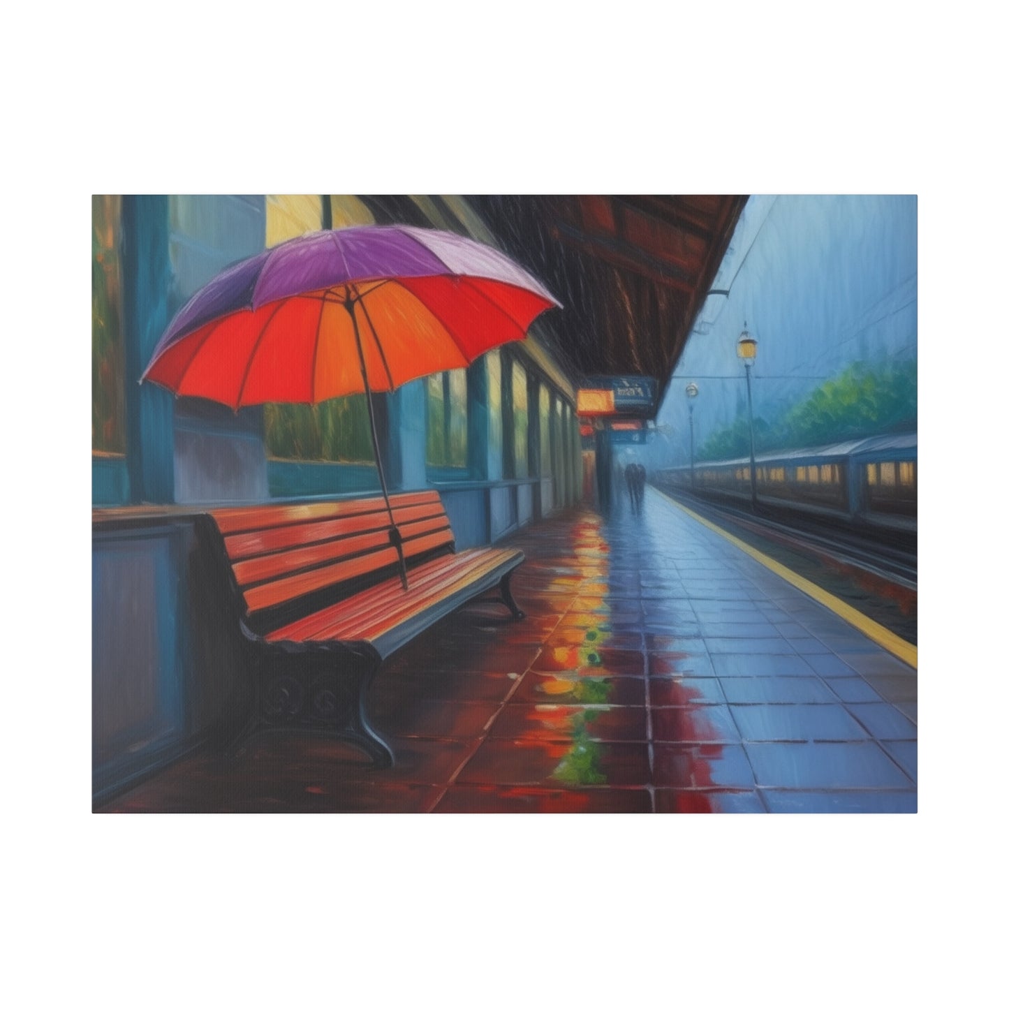 Umbrella, Wall Art, Matte Canvas, Stretched, 0.75"