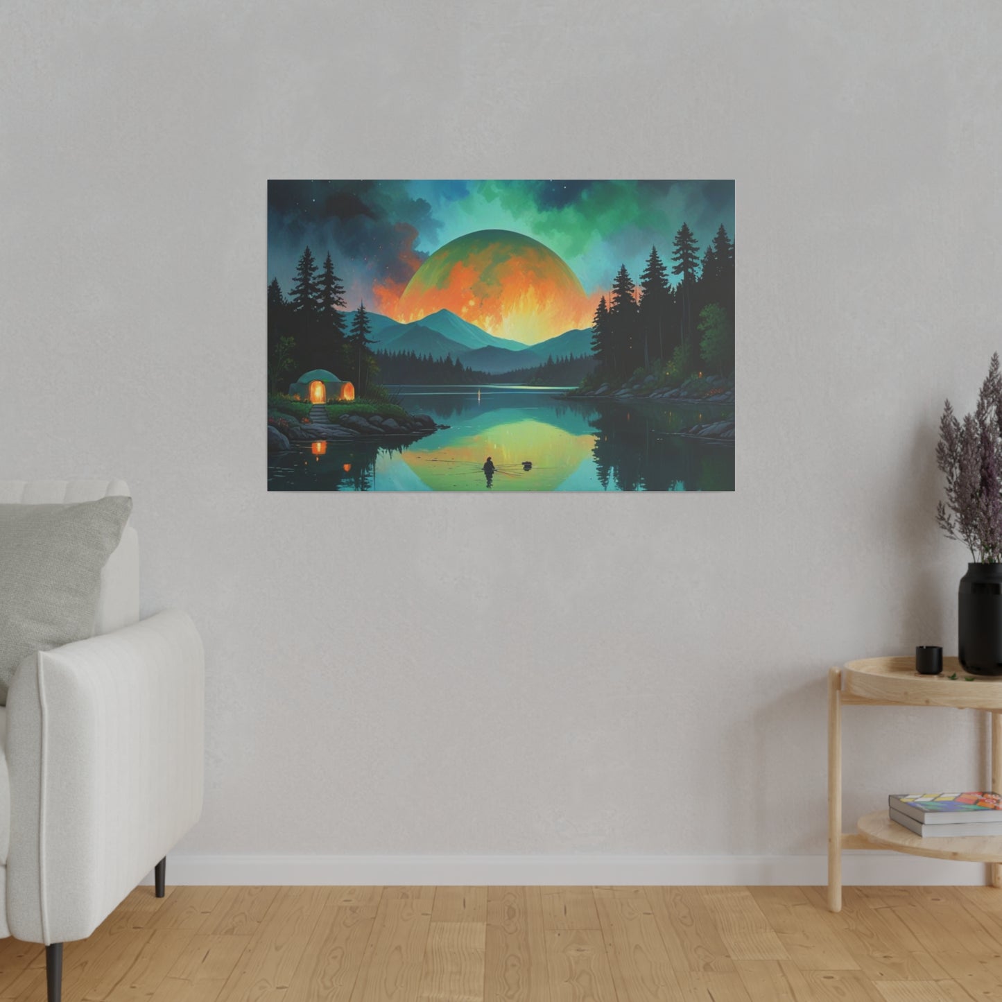 The Moon Tonight, Wall Art, Matte Canvas, Stretched, 0.75"