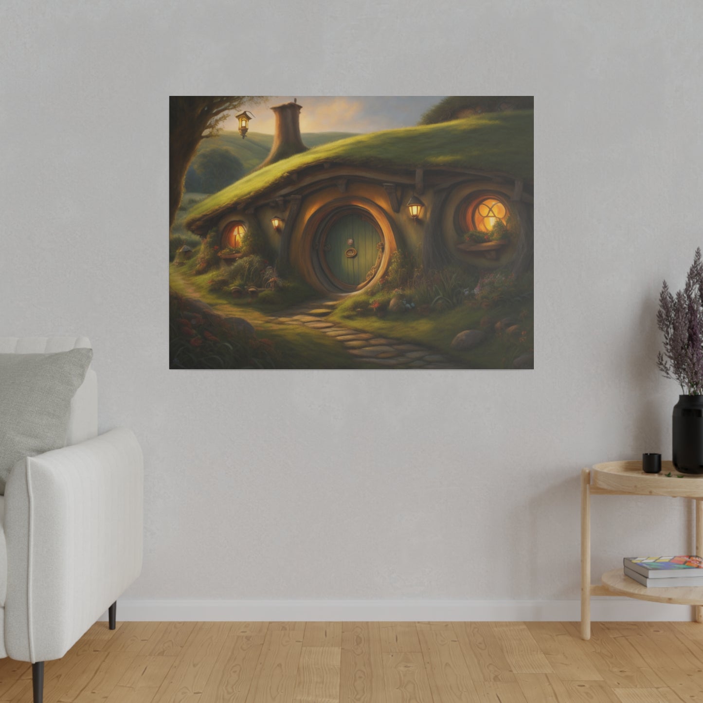 Hobbiton, Wall Art, Matte Canvas, Stretched, 0.75"