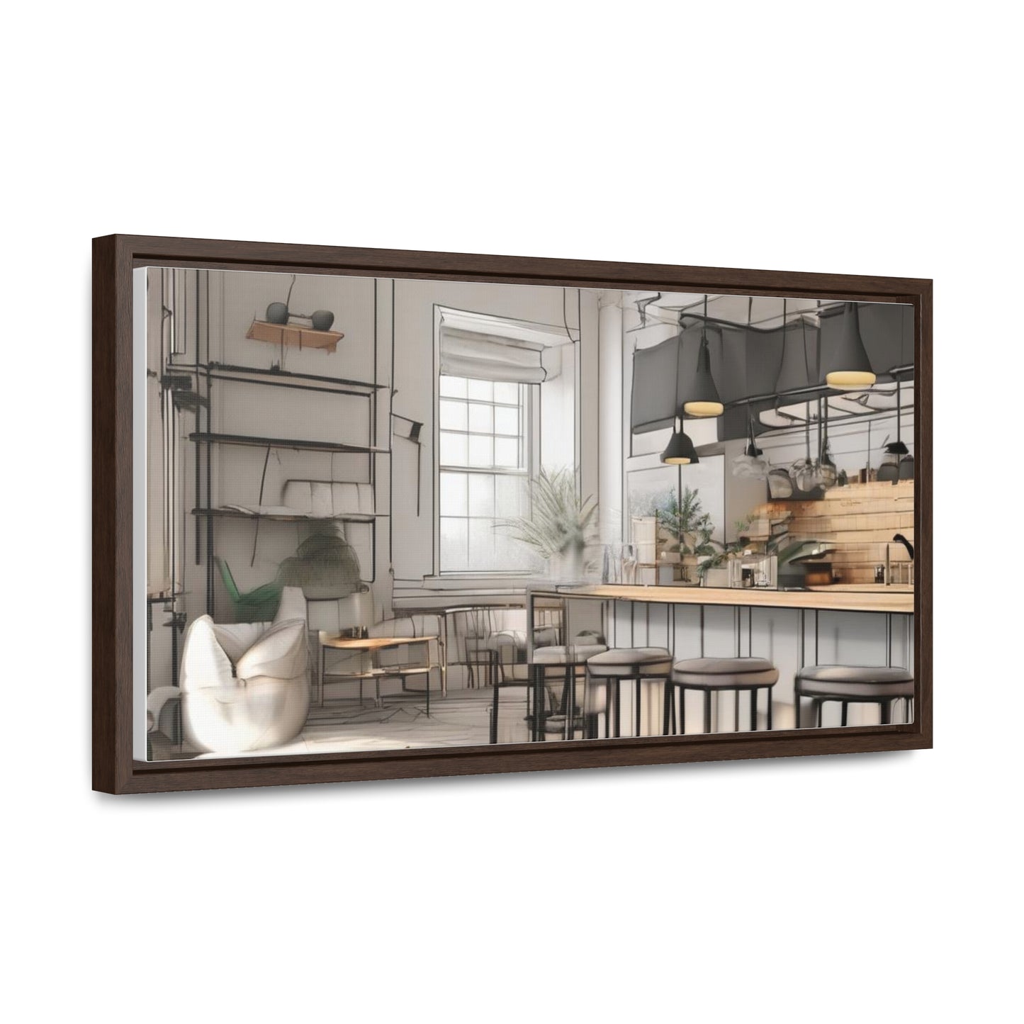 Cat, Kitchen, Gallery Canvas Wraps, Horizontal Frame