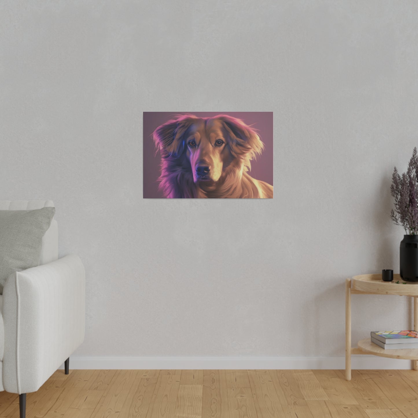 Dog, Wall Art, Matte Canvas, Stretched, 0.75"