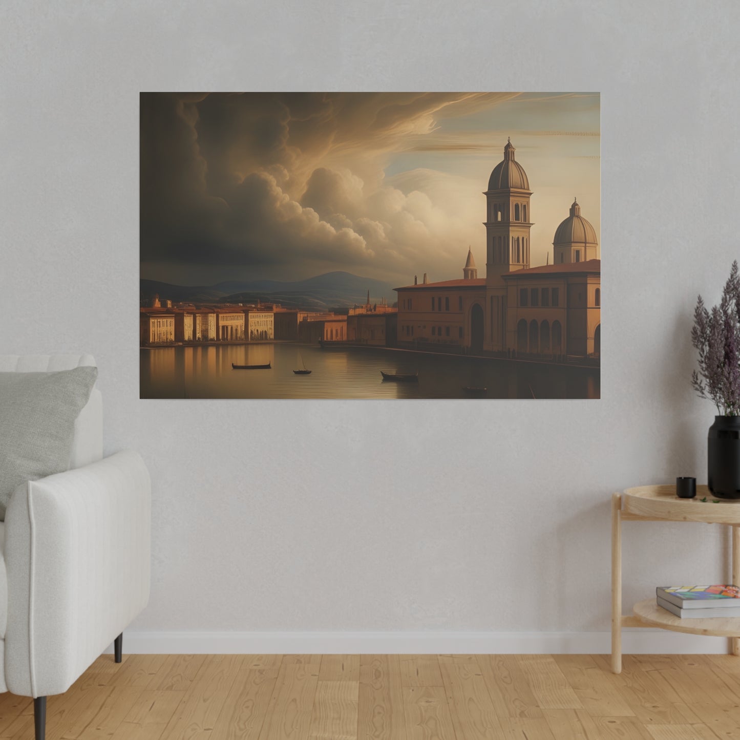 Wall Art, Canal, Matte Canvas, Stretched, 0.75"