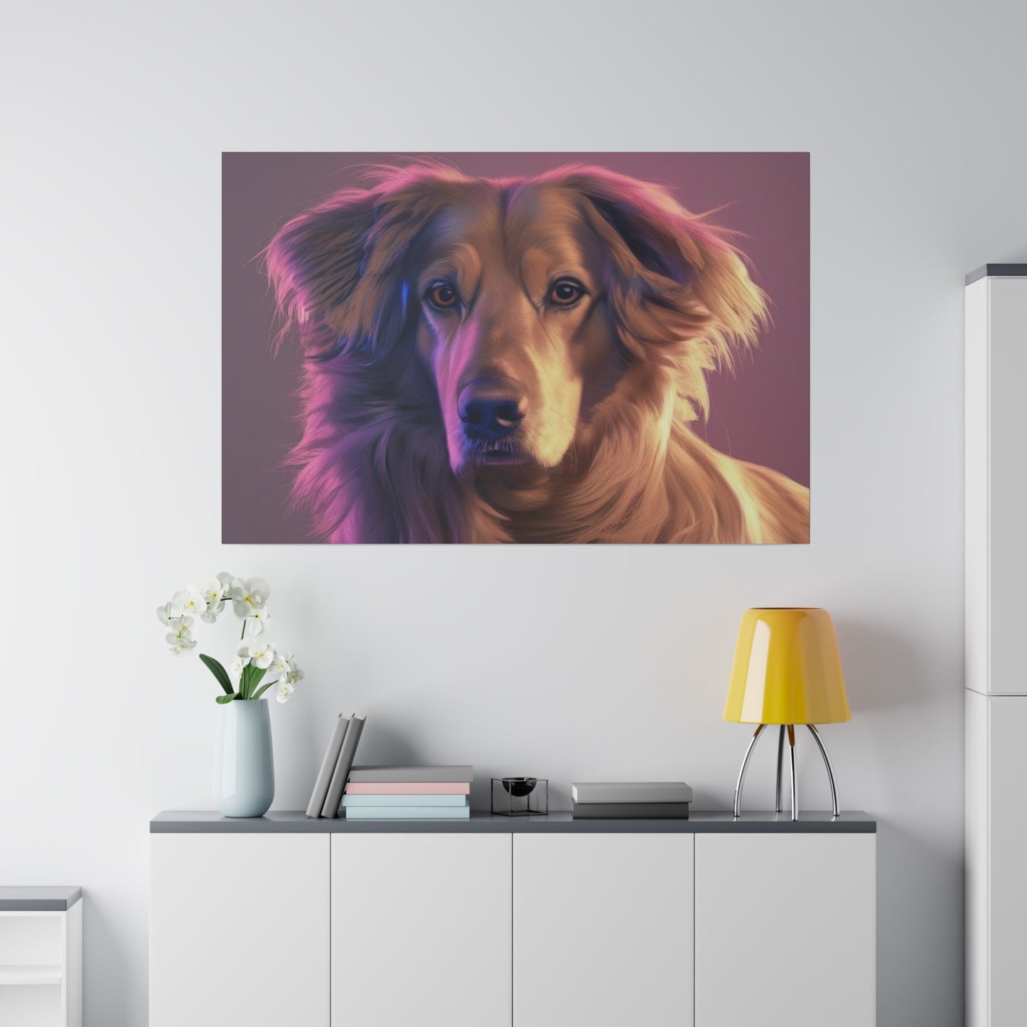 Dog, Wall Art, Matte Canvas, Stretched, 0.75"