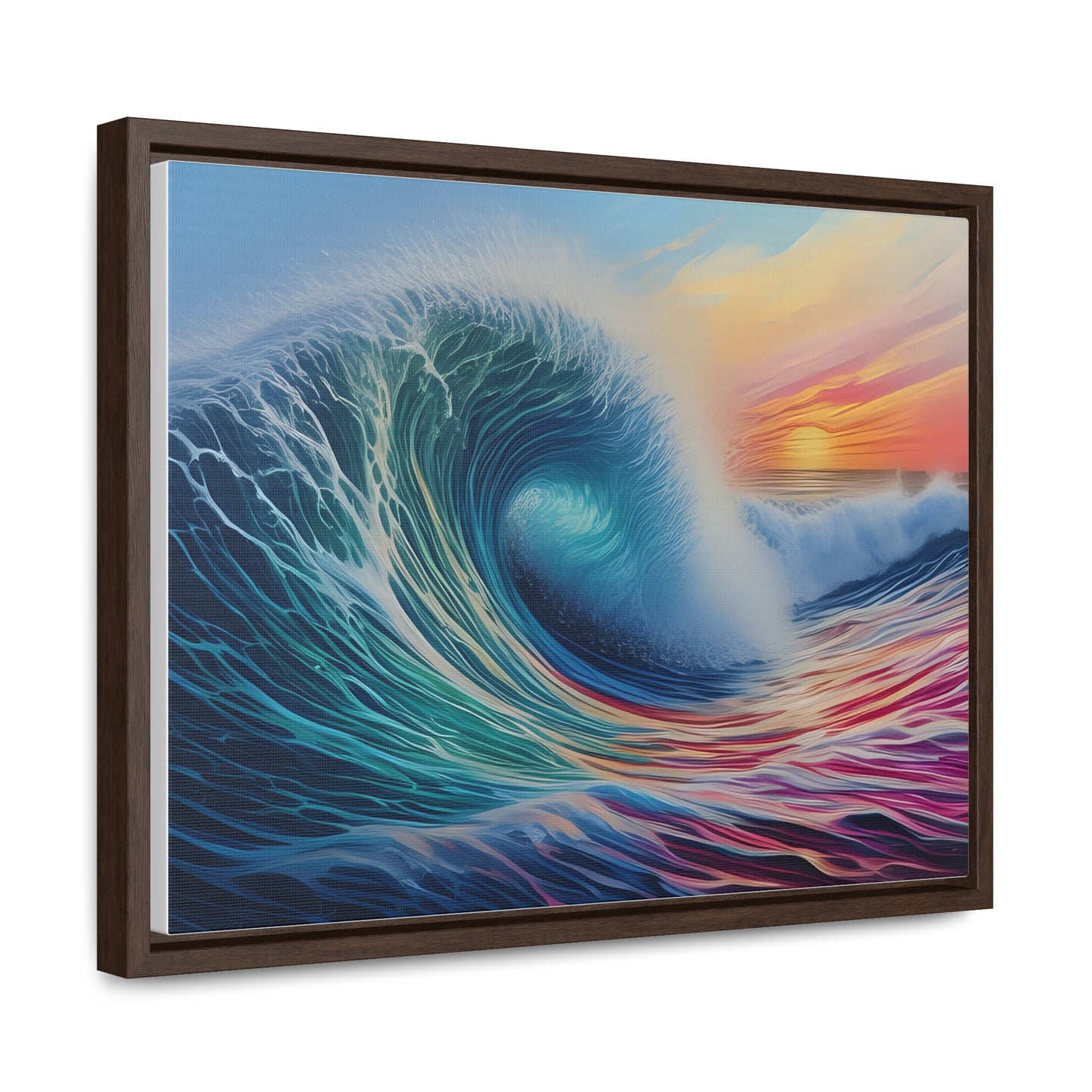 Beach Wave, Wall Art, Gallery Canvas Wraps, Horizontal Frame