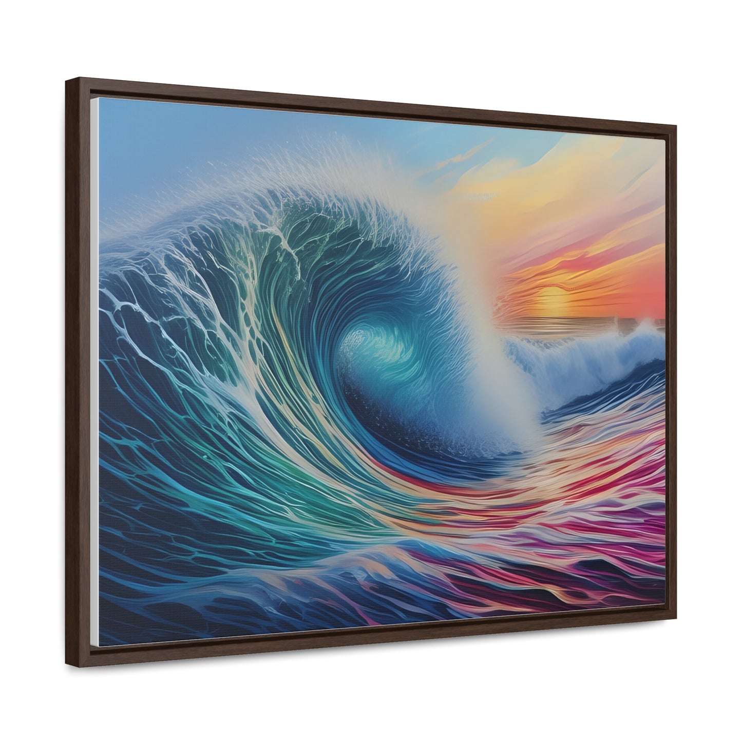 Beach Wave, Wall Art, Gallery Canvas Wraps, Horizontal Frame