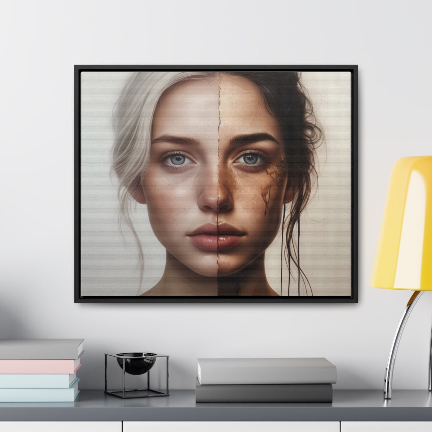 Woman, Face, Wall Art, Gallery Canvas Wraps, Horizontal Frame