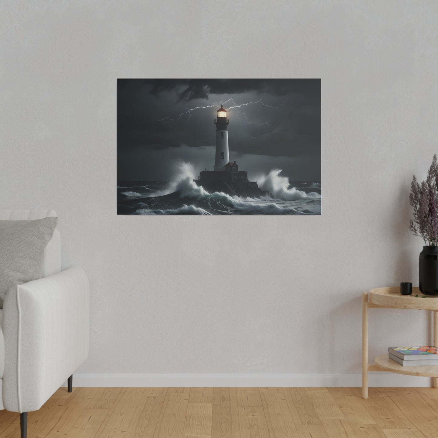 The light house, Wall Art, Matte Canvas, Stretched, 0.75"