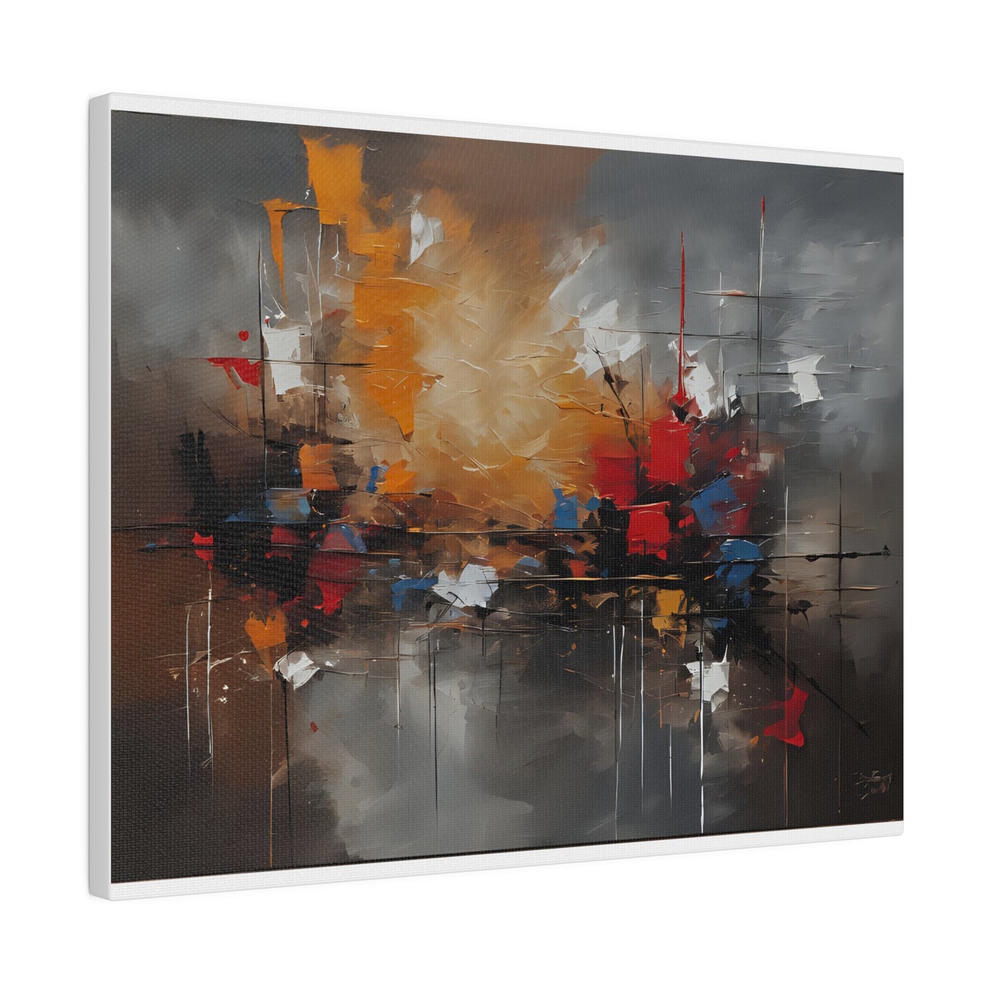 Abstract, Wall Art, Matte Canvas, Stretched, 0.75"