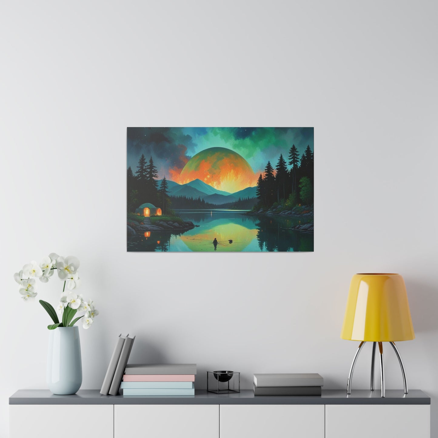 The Moon Tonight, Wall Art, Matte Canvas, Stretched, 0.75"