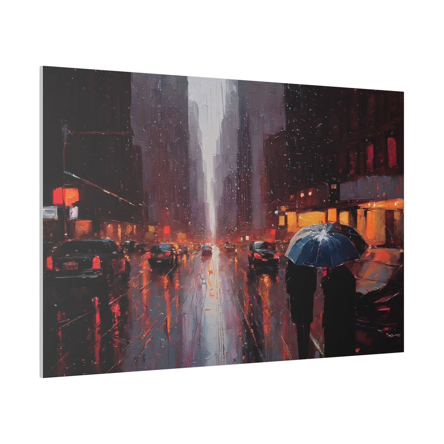 City Streets, Wall Art, Matte Canvas, Stretched, 0.75"