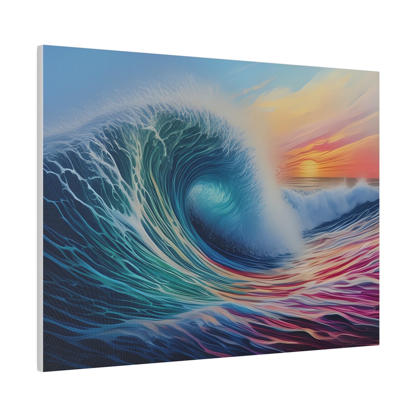 Wave, Beach, Wall Art, Matte Canvas, Stretched, 0.75"