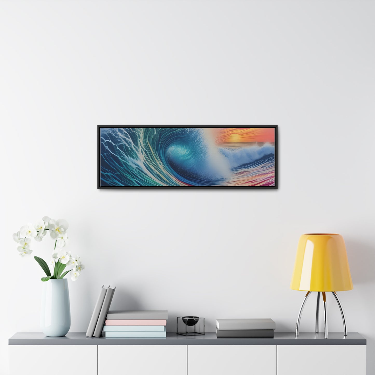 Beach Wave, Wall Art, Gallery Canvas Wraps, Horizontal Frame