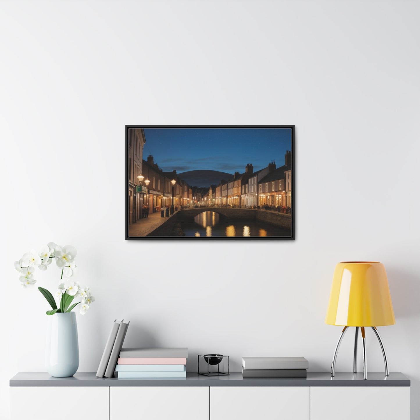 Canal, Wall Art, Gallery Canvas Wraps, Horizontal Frame