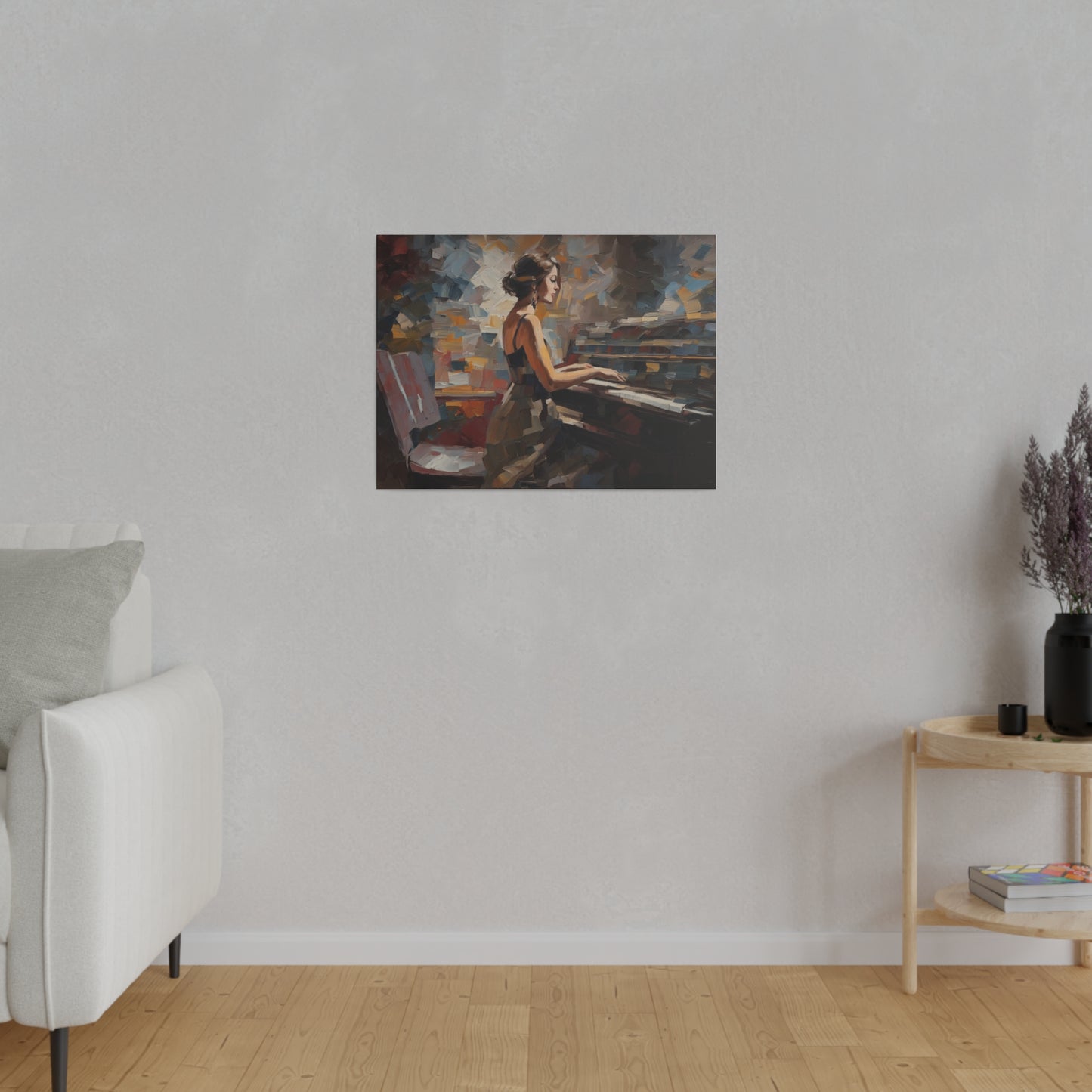 Piano, Wall Art, Matte Canvas, Stretched, 0.75"