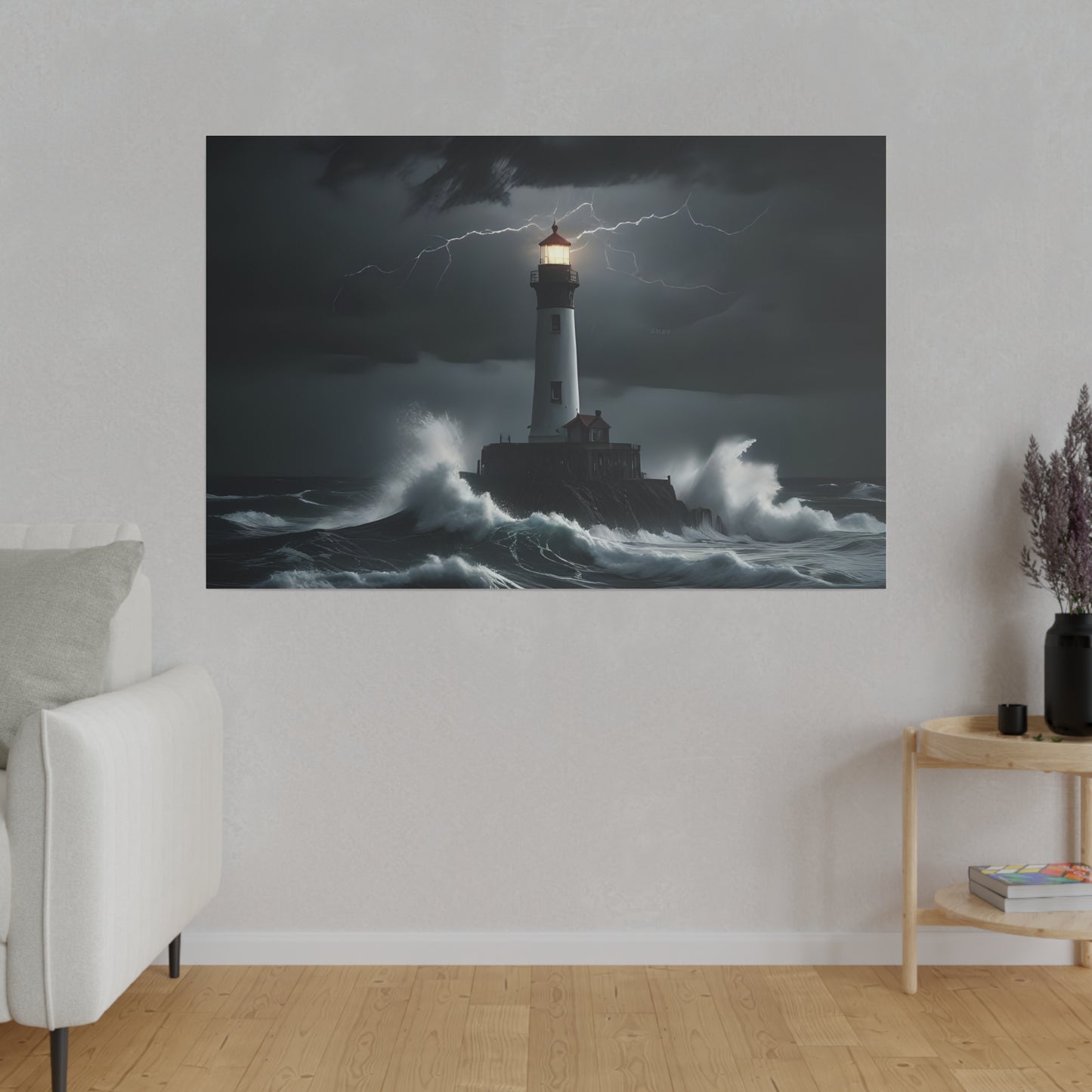 The light house, Wall Art, Matte Canvas, Stretched, 0.75"