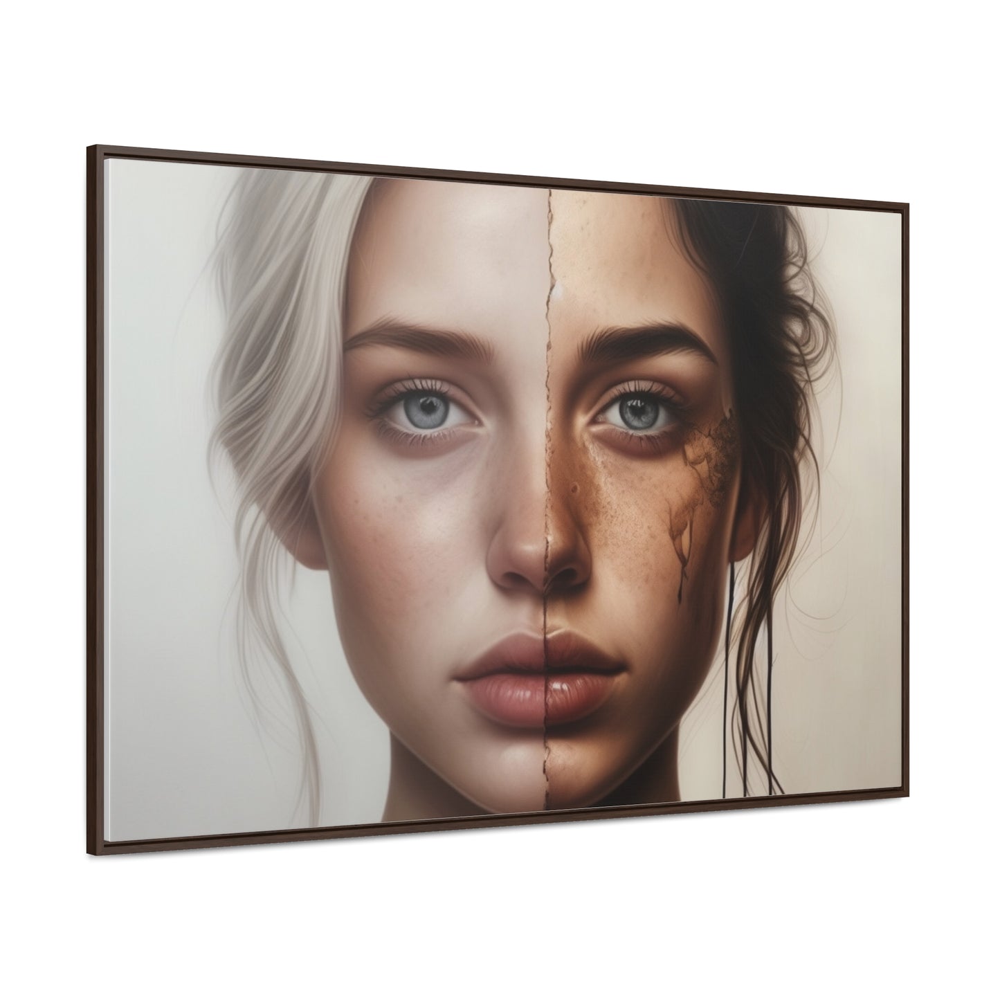 Woman, Face, Wall Art, Gallery Canvas Wraps, Horizontal Frame