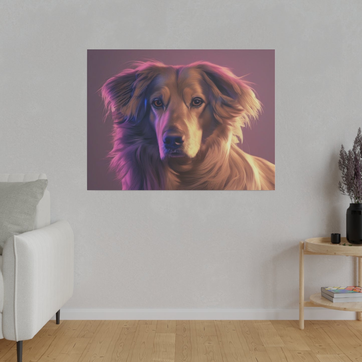 Dog, Wall Art, Matte Canvas, Stretched, 0.75"